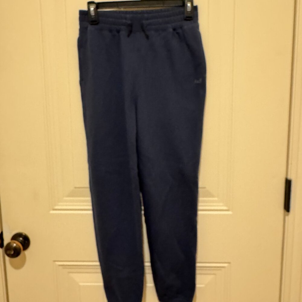 abercrombie kids sweatpants joggers in navy -  size medium 11/12